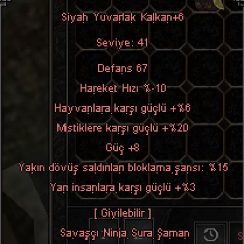  8 GUC - 15 BLOK - +6 SIYAH YUVARLAK KALKAN